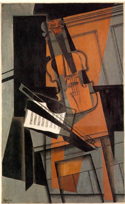 Gris The violin, 1916, 116.5 x 73 cm, Kunstmuseum Basel. , 