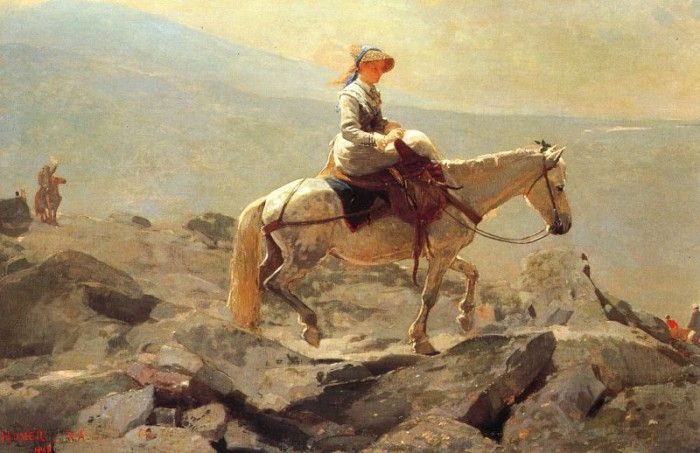 Homer The Bridle Path, White Mountains, 1868, oil on canvas,. , 