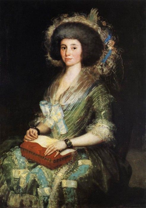 GOYA Francisco de Portrait of the Wife of Juan Agustin Cean Bermudez.   ,  