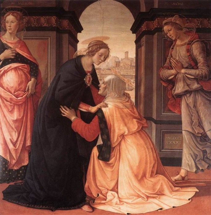 GHIRLANDAIO Domenico Visitation 1491. , 