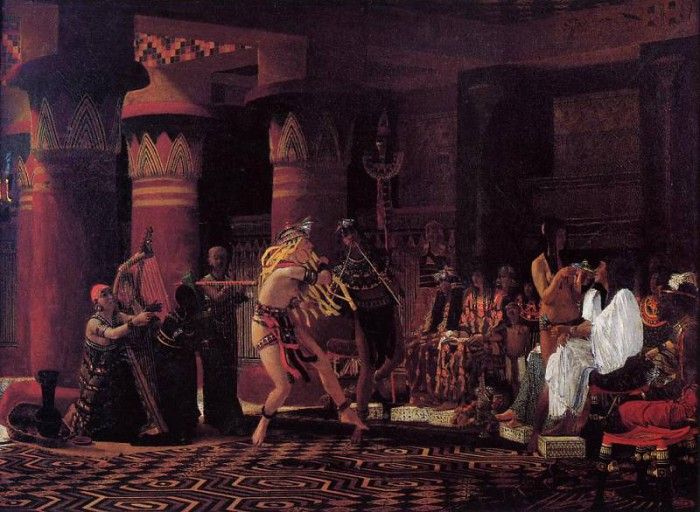 Alma Tadema Pastimes in Ancient Egyupe 3 000 Years Ago. - 