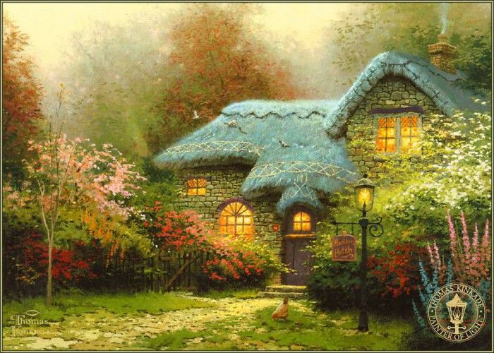 pa ThomasKinkade 01 HeathersHutch.  