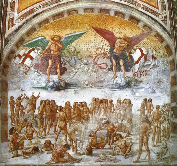 Resurrection of the Flesh, fresco. , 