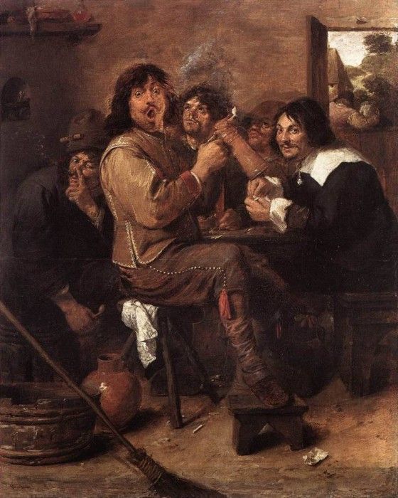 BROUWER Adriaen Smoking Men. , 