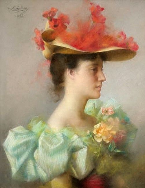 Elegante Au Chapeau. (1896). Enjolras, Delphin