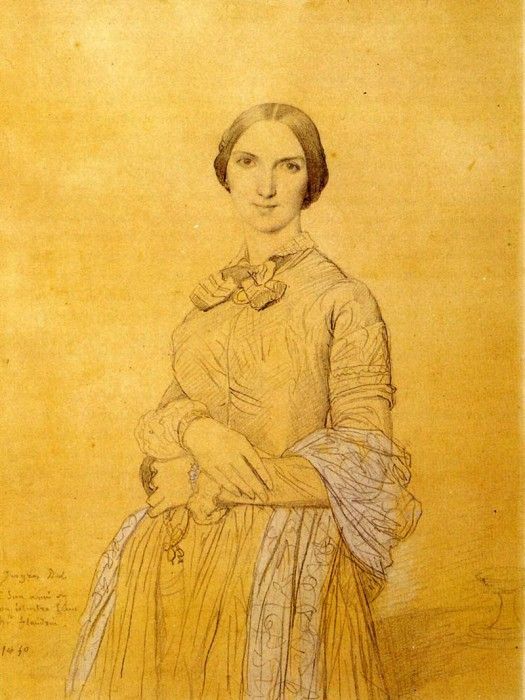 Ingres Madame Hippolyte Flandrin born Aimee Caroline Ancelot. ,   