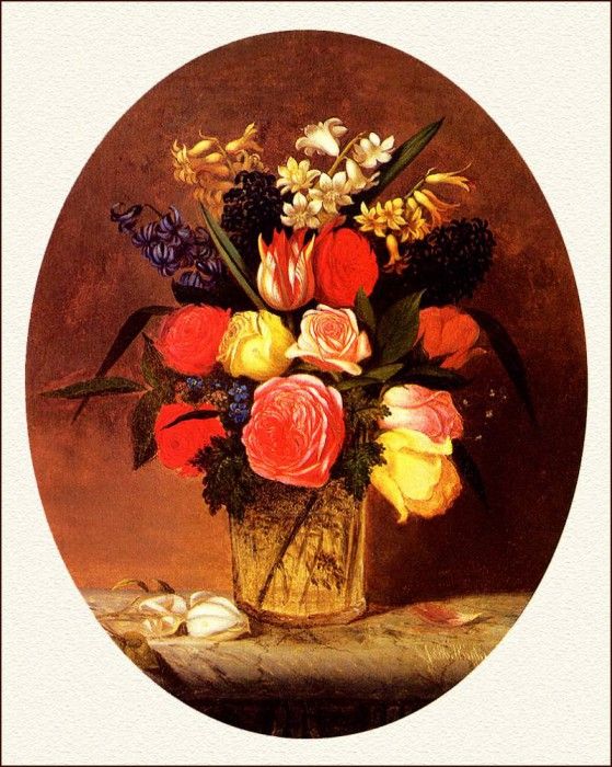 bs-flo- James Henry Wright- Flower Still Life. ,  