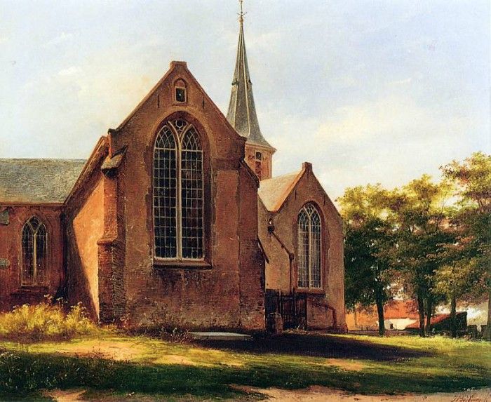 Bosboom Johannes Oude Kerk In Voorburg 19 Sun. Bosboom, 