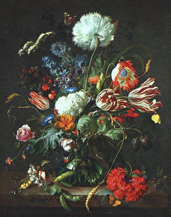 HEEM Jan Davidsz de Vase Of Flowers. ,   