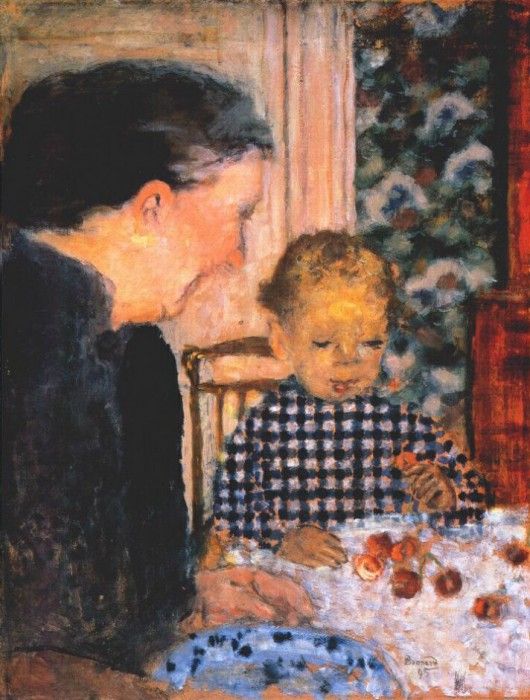 bonnard child eating cherries 1895.  