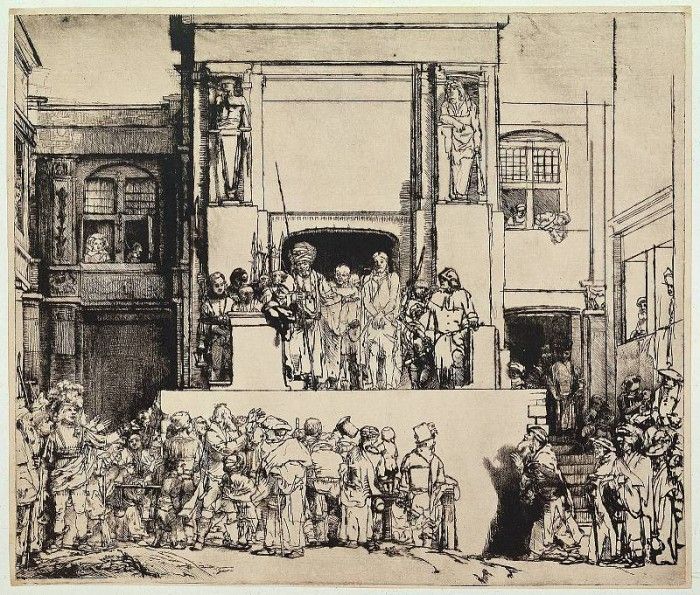 Rembrandt Christ Presented to the People 1655. ����, ��������� ���