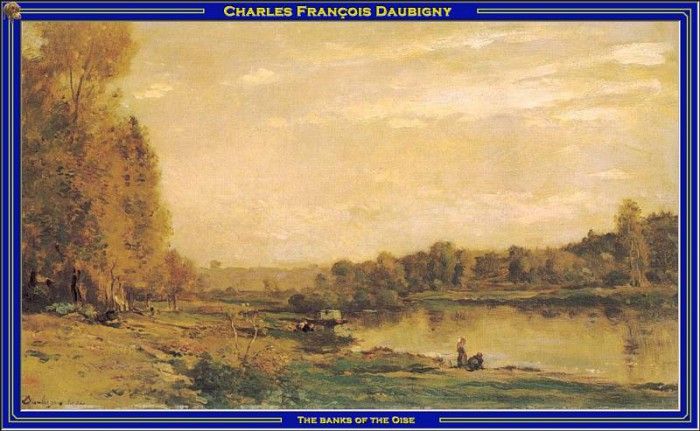 PO Vp S2 19 Daubigny-The banks of the Oise.  -