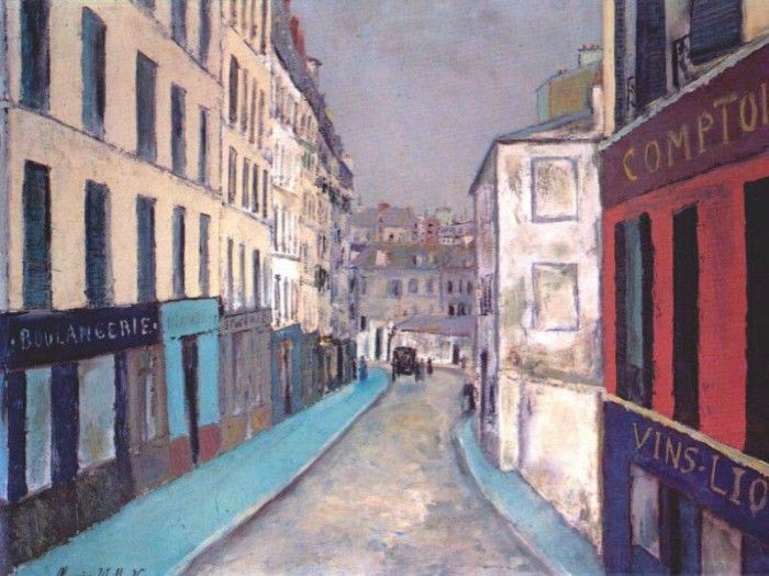 utrillo rue marcadet paris 1909. , 