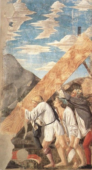 Piero della Francesca -The Arezzo Cycle - Burial of the Wood. ,  