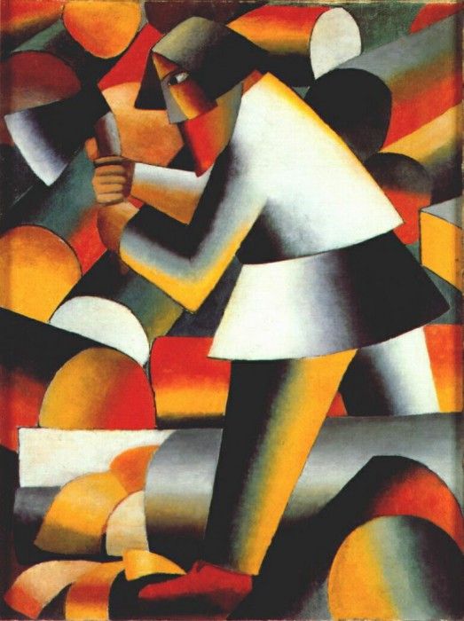 malevich the woodcutter 1912. , 