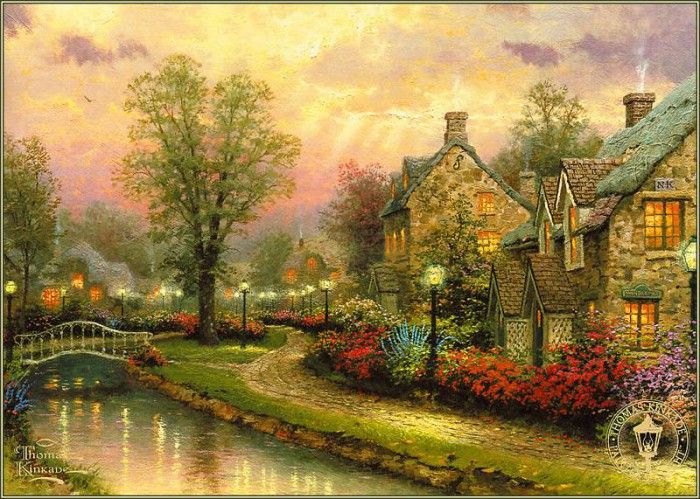 pa ThomasKinkade 11 LamplightLane.  