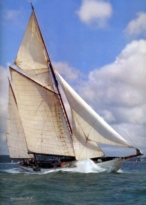 dk tall ships cynara gaff ketch lyr 1927. 