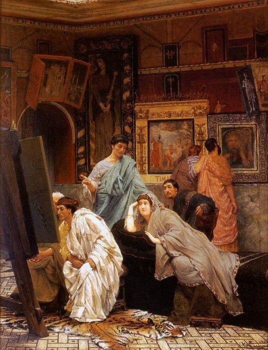 Alma Tadema A Collection of Pictures at the Time of Augustus. - 