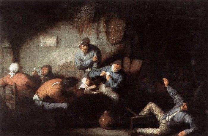 OSTADE Adriaen Jansz van Inn Scene. ,  