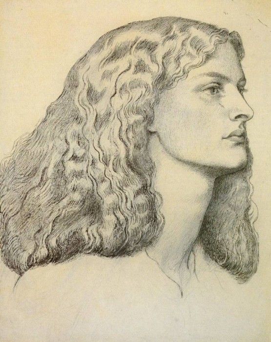 Rossetti Dante Portrait Of Annie Miller. ,  