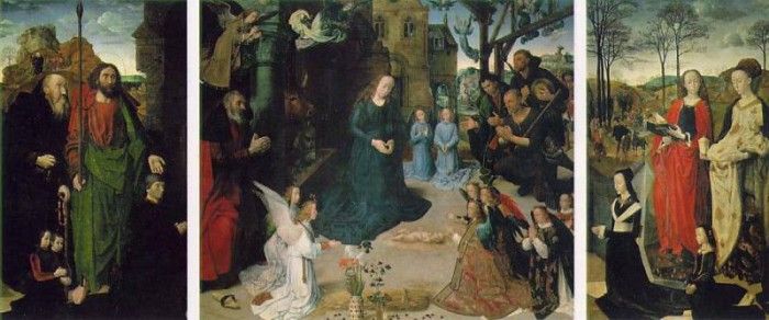 Goes The Portinari Triptych ca 1475 253x586 cm Uffizi. ,   