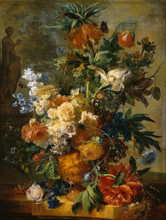 Huysum van Jan Still life with flowers . Huysum,  