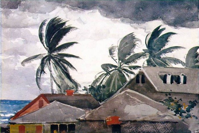 Homer Hurricane, Bahamas, 1898-99, 36.8x53.3 cm, Metropolita. , 