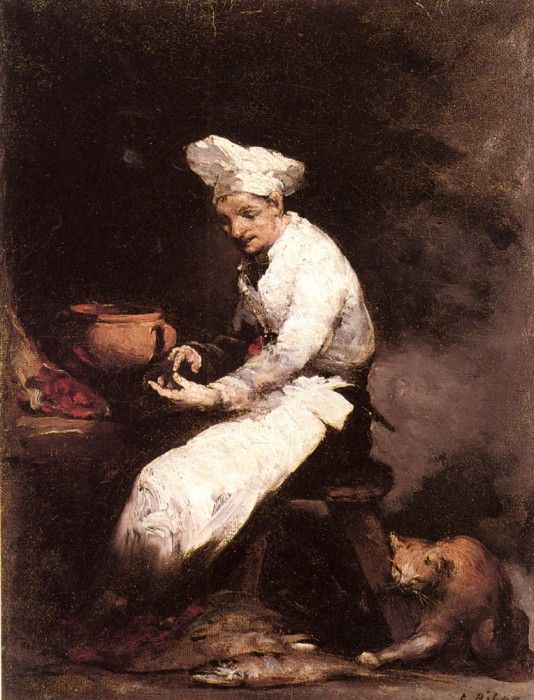 Ribot Theodule The Cook And The Cat. , Theodule 