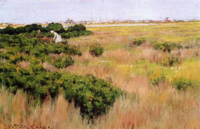 Chase William Merritt Landscape near Coney Island. ,  