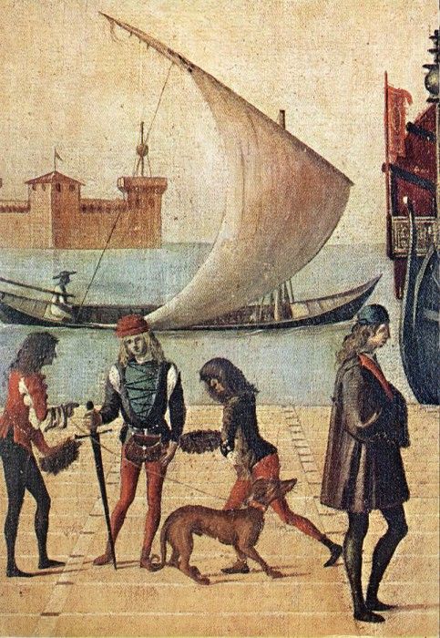 Carpaccio Arrival of the English Ambassadors detail5. , 