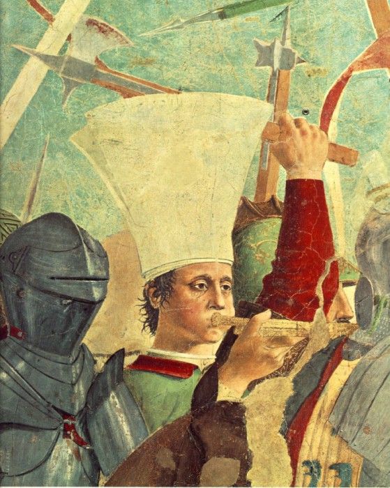 Piero della Francesca -The Arezzo Cycle - Battle between Heraclius and Chosroes (detail) [01]. ,  