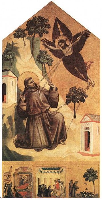 Giotto Stigmatization of St Francis 1300.   