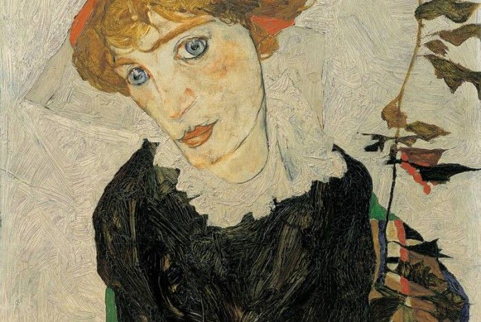 Egon Schiele Bildnis Wally 1912 Ol auf Holz 327 x 398 cm Leopold Museum Wien. , 