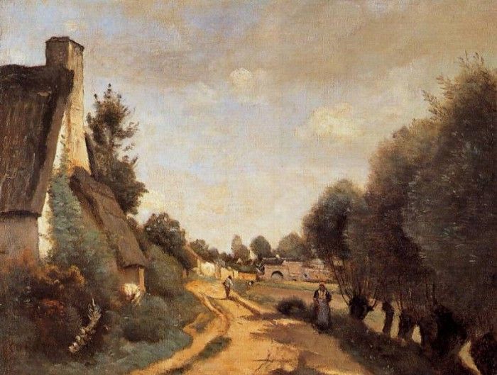 Corot A Road near Arras. , --