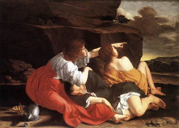 GENTILESCHI Orazio Lot And His Daughters. , 