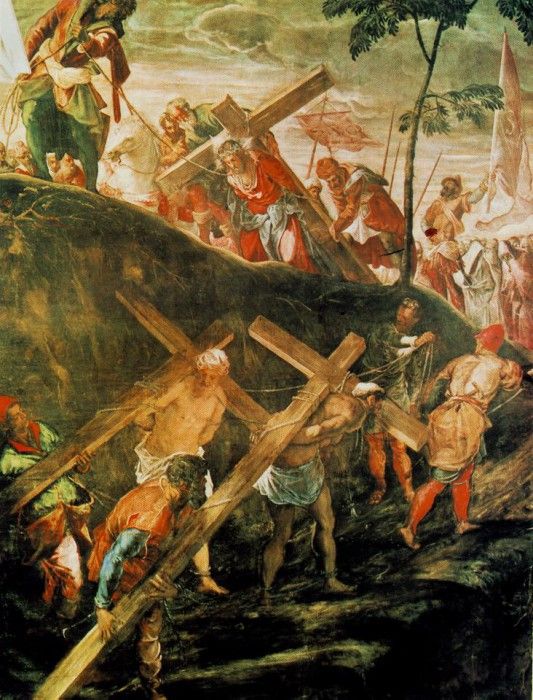 Tintoretto The ascent to Calvary, 1566-67, 515x390 cm, Sala . , 