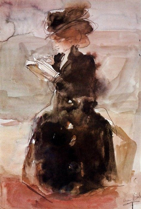 Israls Isaac Reading lady Sun. Israels, 