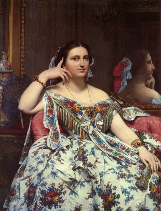 Madame Paul Sigisbert Moitessier Seated. ,   