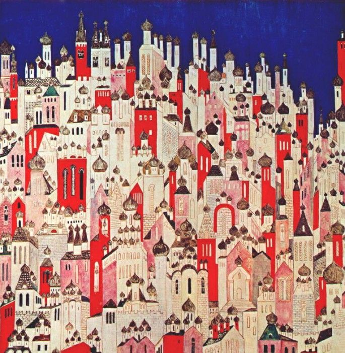 goncharova loiseau de feu (design for final backcloth) 1926. , 