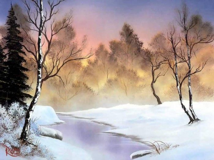 bob ross csg017 winter stillness. , 