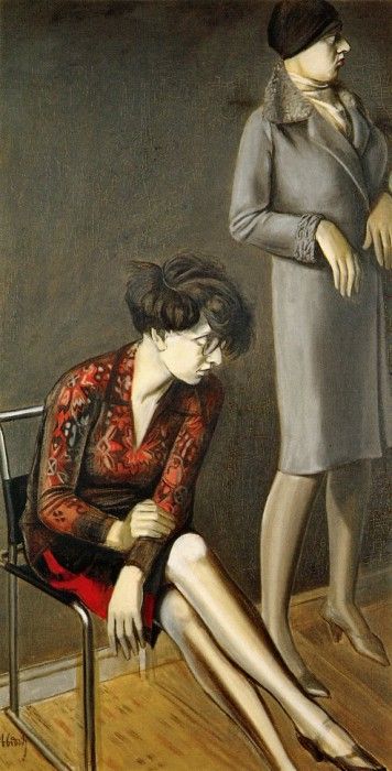 Hubbuch, Karl - Double Portrait of Hilde II (end. Hubbuch, 