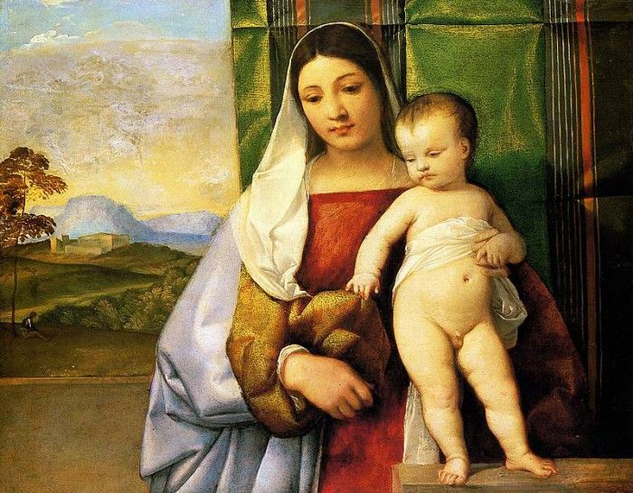 Titian The gipsy madonna 1510 1511.  ( )