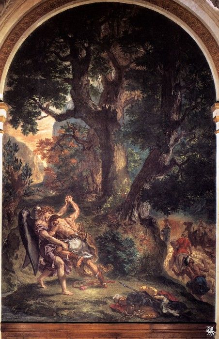 ma Eugene Delacroix Lutte avec lAnge. �������, �������