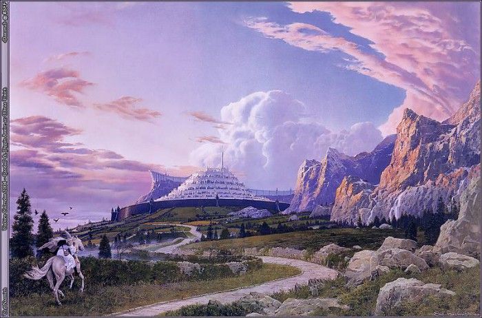 07 Daruma! SFF TC04 Gandalf & Pippin at Minas Tirith. Nasmith, 
