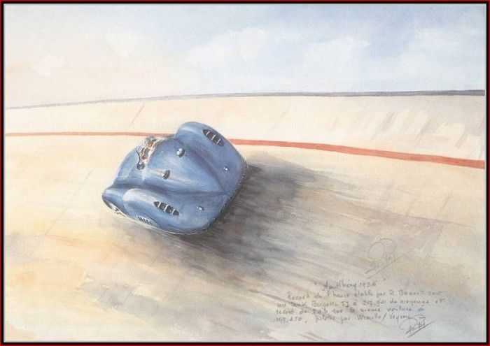 c 1936 robert benoists hour record.  