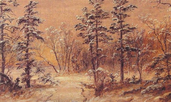 Winter-Woodland. Cropsey, Jasper Francis