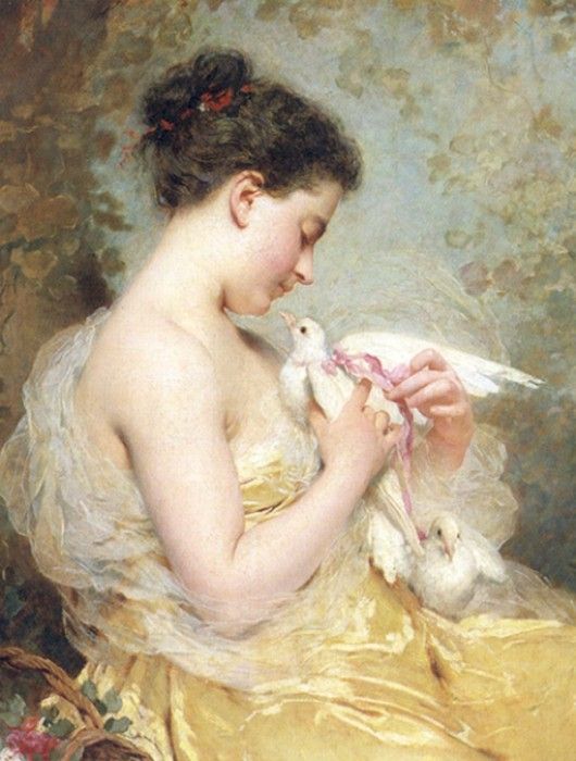 Chaplin Charles A Beauty with Doves. , 