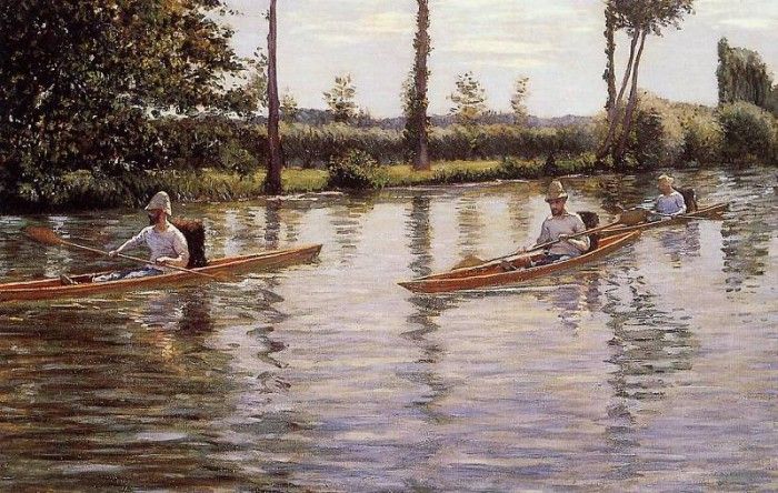 Caillebotte Gustave Perissoires sur l-Yerres aka Boating on the Yerres. , 