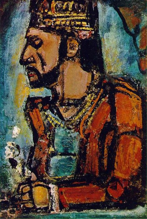 Rouault The old king, 1937, 77x54 cm, Carnegie Institute Mus. , 