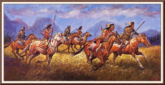 bs-aaw-JosephFama-LewisAndClarkWithTheMandanIndians. , 
